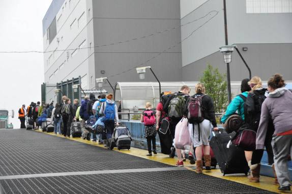 Desembarque em Ketchikan, após longa viagem na Inside Passage, no sudeste do Alaska